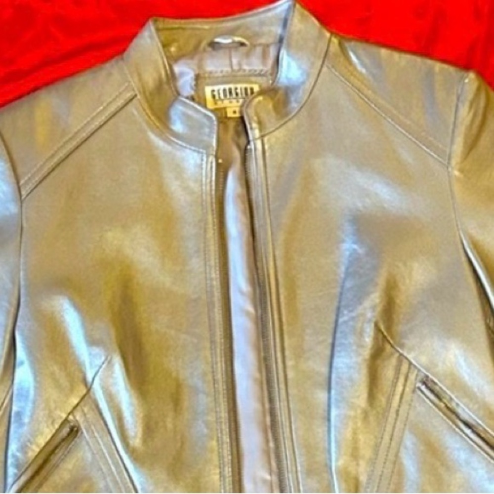 WOW POSHMARK - Authentic Leather Jacket GEORGIOU STUDIO